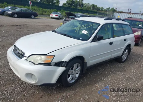2006 Subaru Outback 2.5I z USA, uszkodzony, nr VIN 4S4BP61C567351854